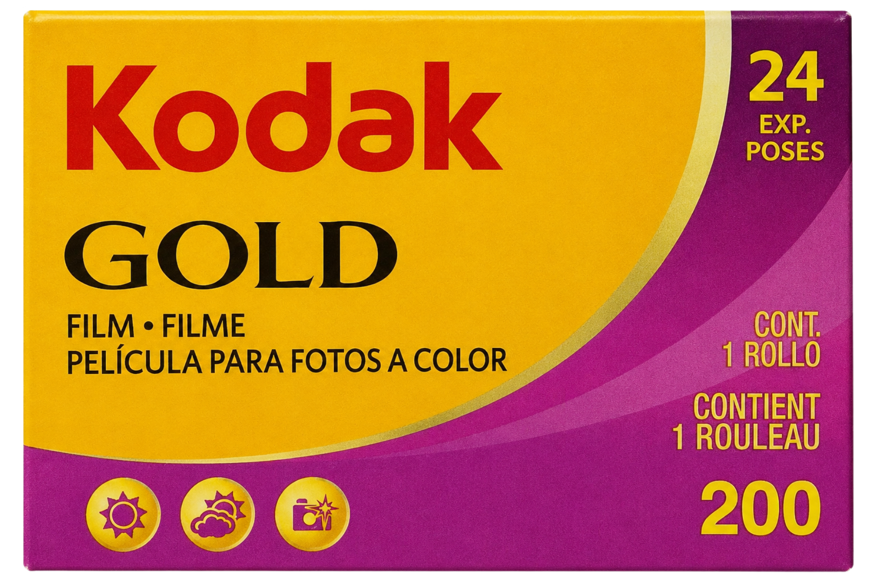 Kodak Gold 200 film box